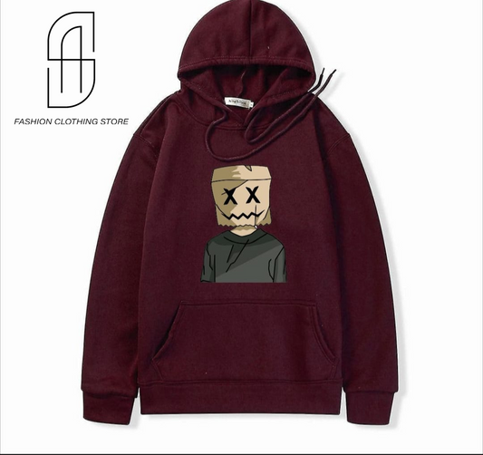 NEW TRENDY PREMIUM QUALITY WINTER COLLCETION PRINTED PULLOVER HOODIES FOR MENS