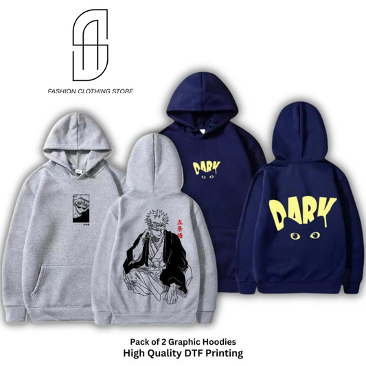 NEW TRENDY PREMIUM QUALITY WINTER COLLCETION PRINTED PULLOVER HOODIES FOR MENS