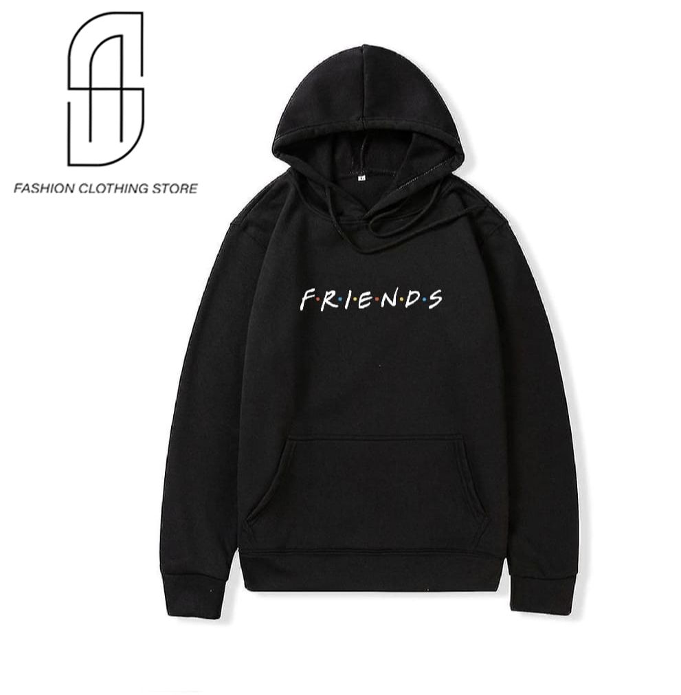 NEW TRENDY PREMIUM QUALITY WINTER COLLECTION FRIENDS PRINTED PULLOVER HOODIES FOR MENS AND WOMENS