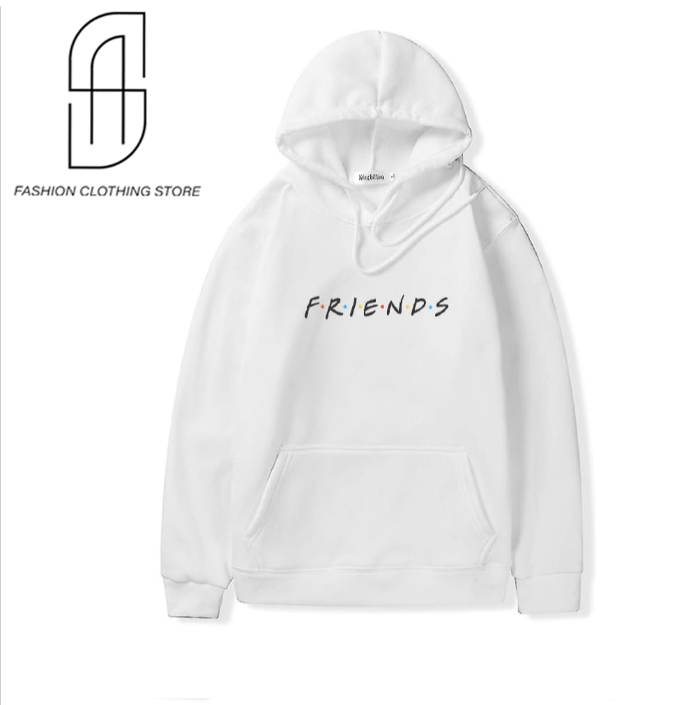 NEW TRENDY PREMIUM QUALITY WINTER COLLECTION FRIENDS PRINTED PULLOVER HOODIES FOR MENS AND WOMENS