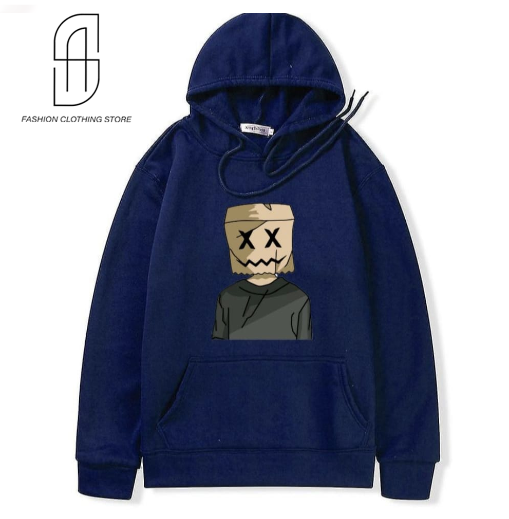 NEW TRENDY PREMIUM QUALITY WINTER COLLCETION PRINTED PULLOVER HOODIES FOR MENS