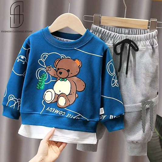 WINTER KIDS  BEAR TRACKSUT UNIQUE AND TRENDY DESIGN