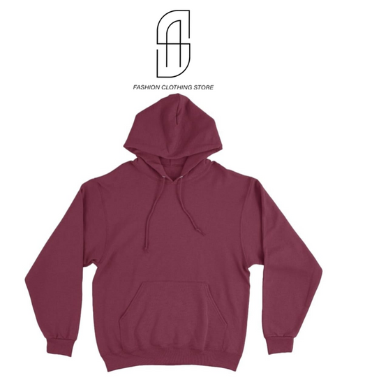 NEW TRENDY PREMIUM WINTER COLLECTION PLANE BASIC PULL OVER HOODIES FOR MENS AND WOMENS