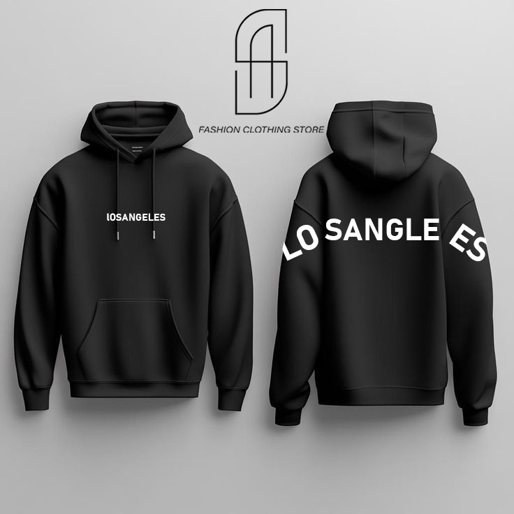 LOSANGLES Printed Pullover Hoodie - Premium Quality, Stylish Winter Sweatshirt - Stay Fashionable And Warm - Winter Chic