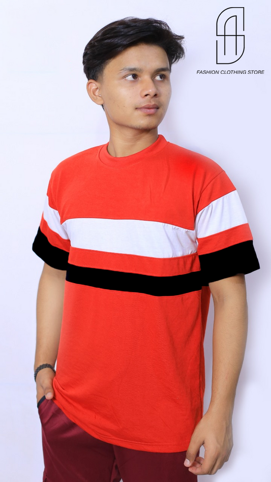 12PANEL T.SHIRT FOR MENS AND BOYS CAUSAL WEAR