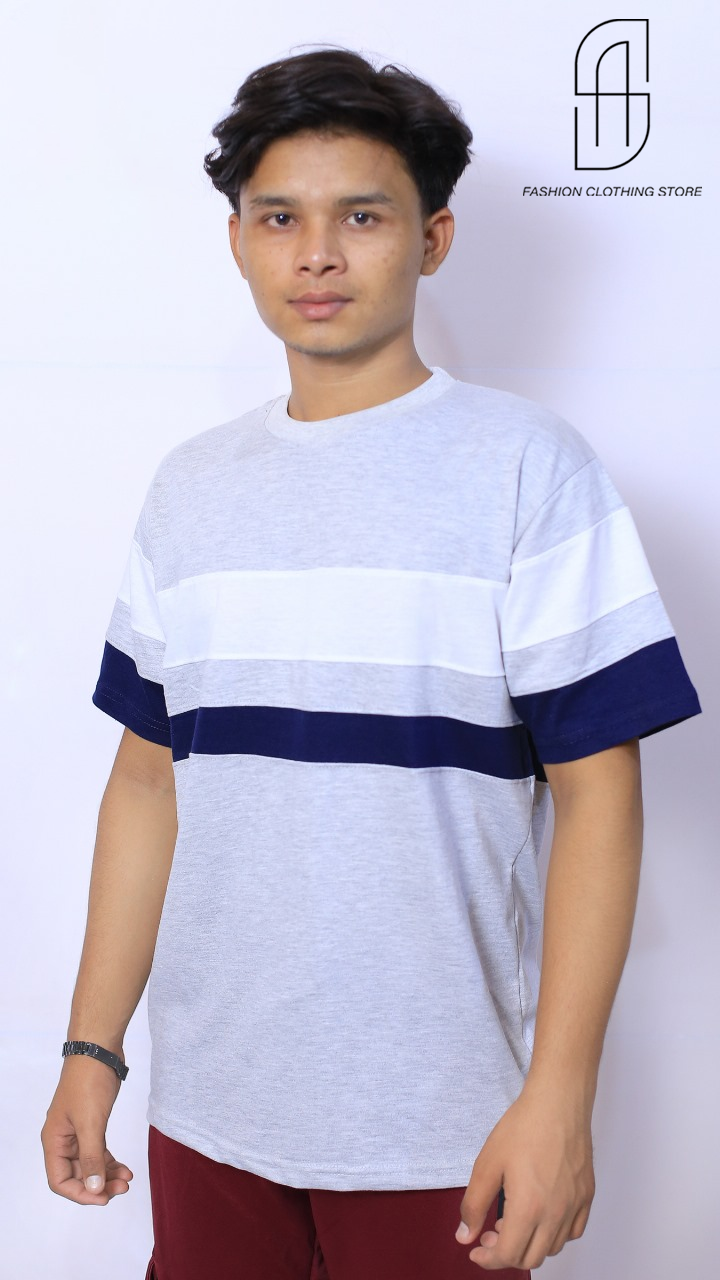 12PANEL T.SHIRT FOR MENS AND BOYS CAUSAL WEAR