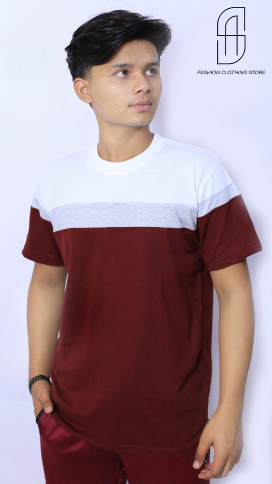 8PANEL T.SHIRT FOR MENS AND BOYS CAUSAL WEAR