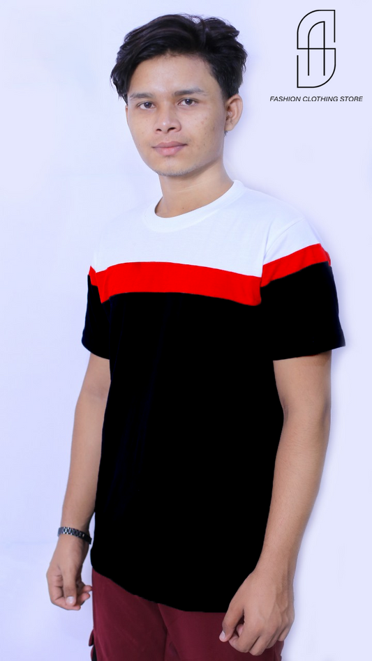 8PANEL T.SHIRT FOR MENS AND BOYS CAUSAL WEAR