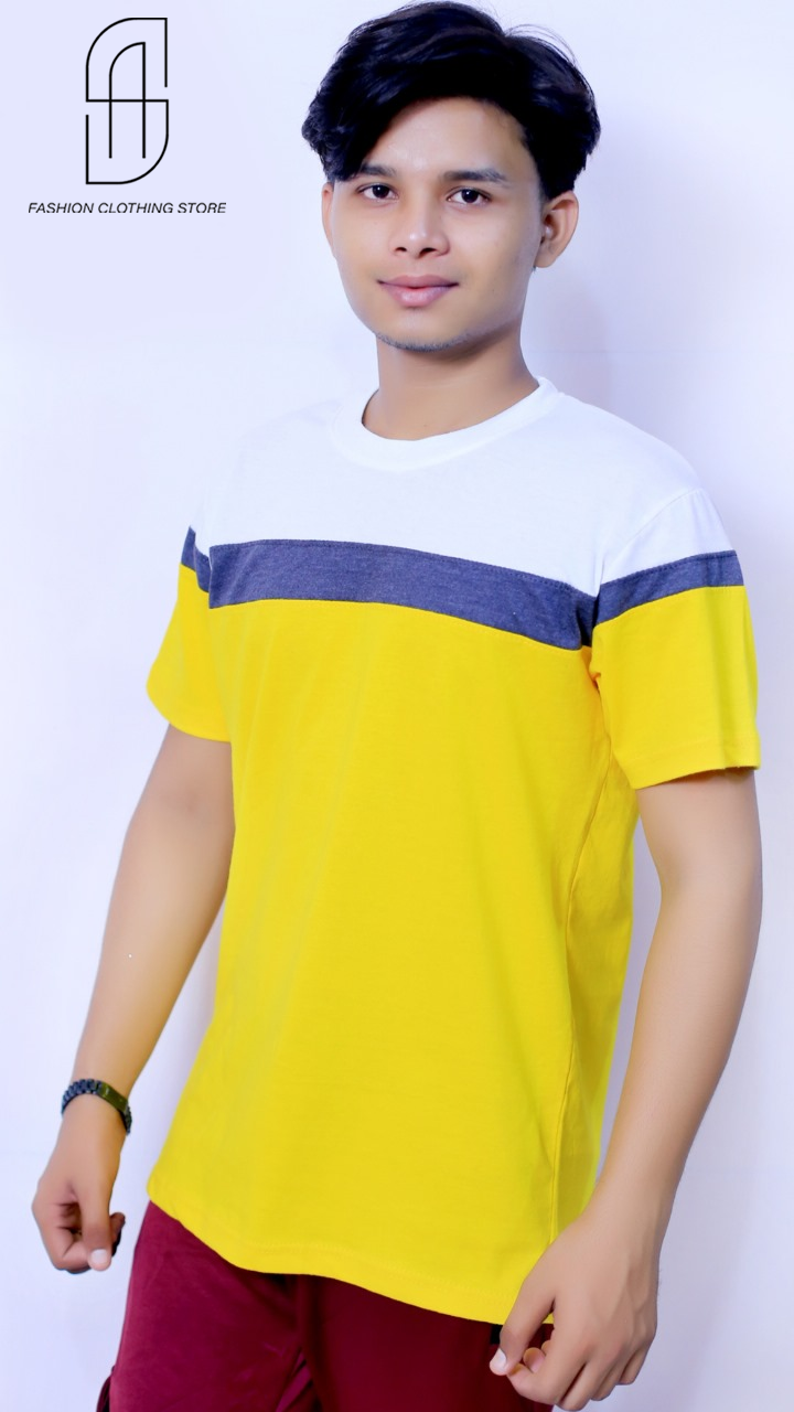 8PANEL T.SHIRT FOR MENS AND BOYS CAUSAL WEAR