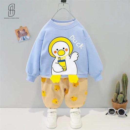 WINTER KIDS duck print TRACKSUT UNIQUE AND TRENDY DESIGN