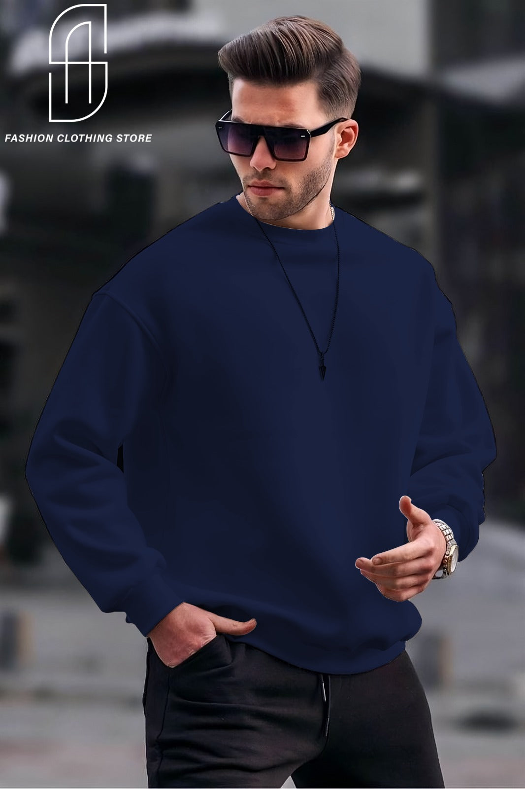 WINTER  STYLISH PLANE SOFT AND COMFORTABLE SWEATSHIRT FOR MENS AND WOMENS CASUAL WEAR.