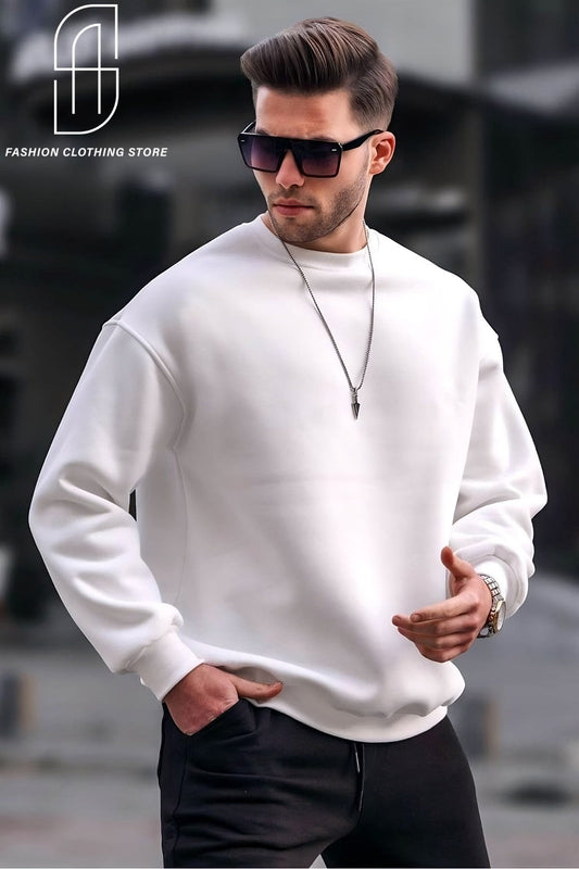 WINTER  STYLISH PLANE SOFT AND COMFORTABLE SWEATSHIRT FOR MENS AND WOMENS CASUAL WEAR.