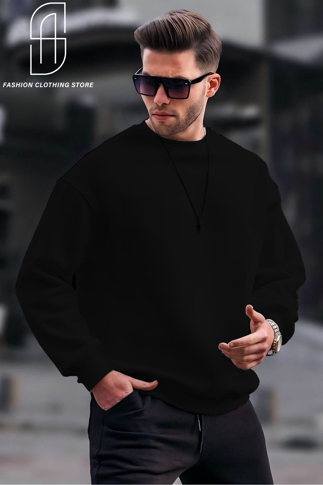 WINTER  STYLISH PLANE SOFT AND COMFORTABLE SWEATSHIRT FOR MENS AND WOMENS CASUAL WEAR.